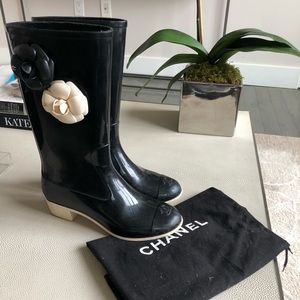 Chanel Camelia Rainboots